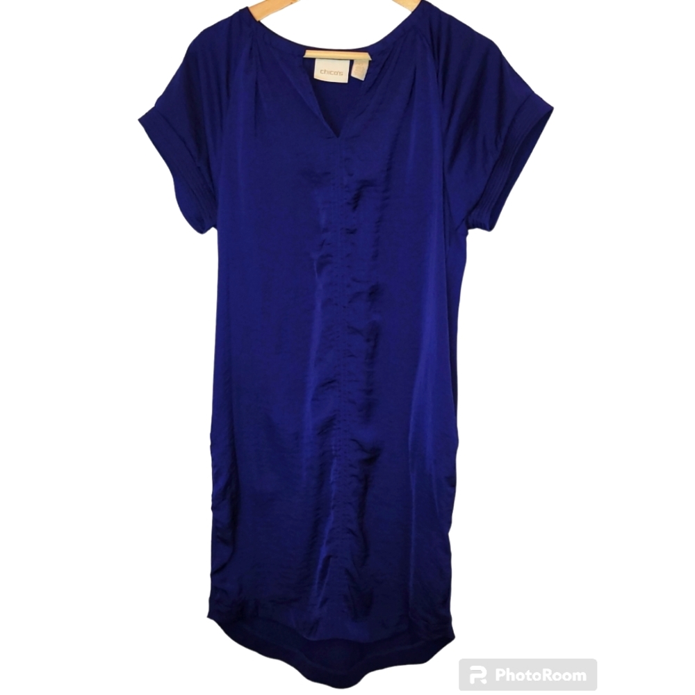 Women's Chico's Blue Midi Dress Size 0
